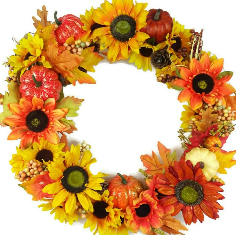 ❗SOLD❗Fabulous Fall Wreath🍁 - Picture 1 of 7